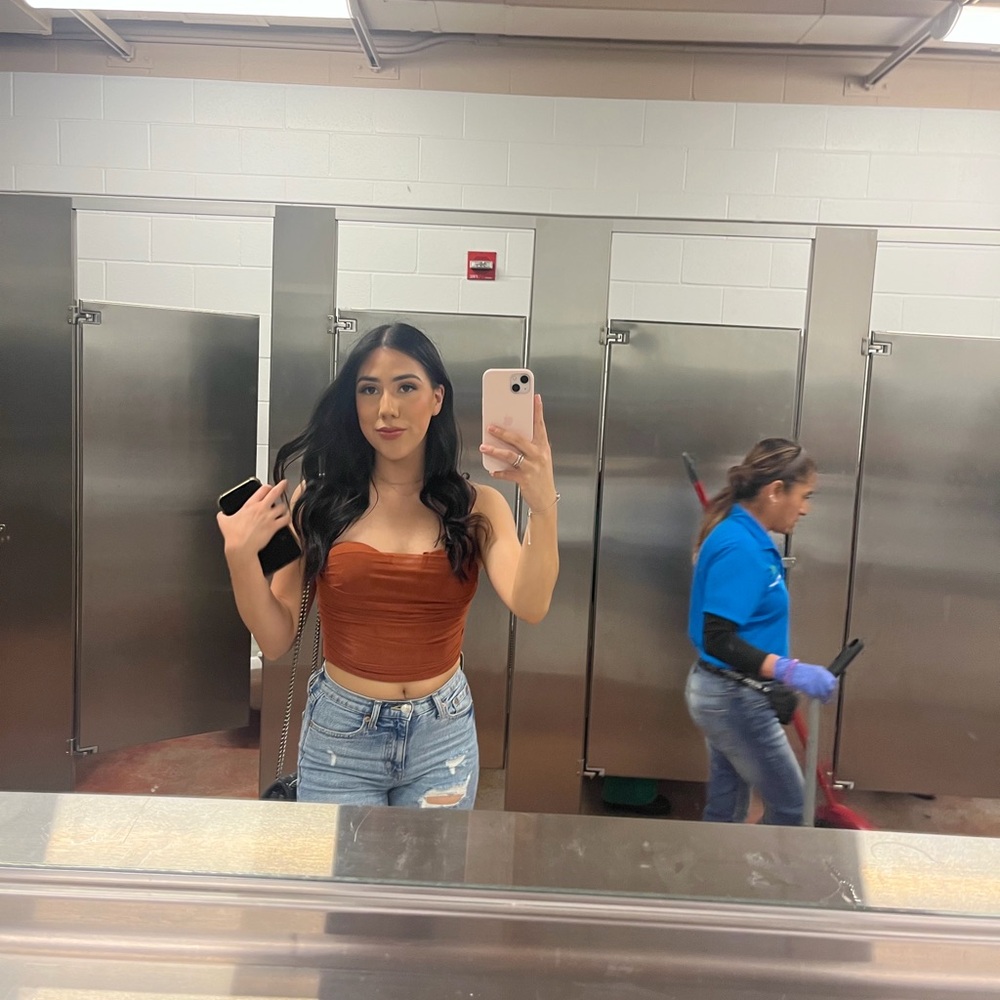 SHEIN Rust Crop Top